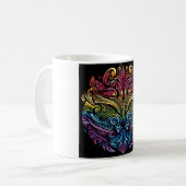 Seltsame Regenbogen-Tasse Kaffeetasse (Vorderseite Links)