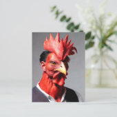 Seltsame Rooster-Typ Postkarte (Stehend Vorderseite)
