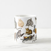 Seltsame, schlecht mittelalterliche Katzen Kaffeetasse (Mittel)