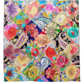 Seltsame schöne Stoffmuster. Neues Gewebe aus Duschvorhang (Vorderseite)