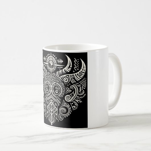 Seltsame Stammes-Tasse Kaffeetasse (VorderseiteRechts)