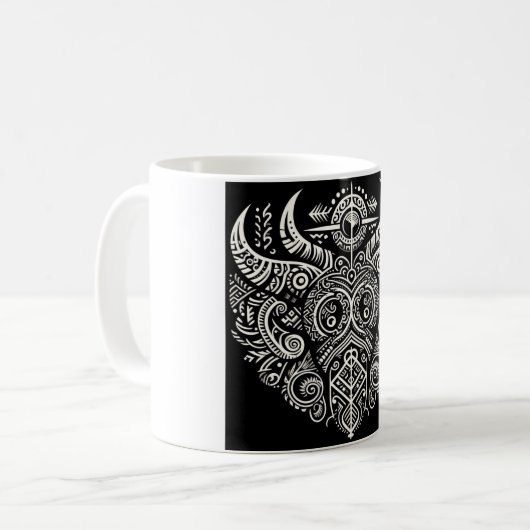 Seltsame Stammes-Tasse Kaffeetasse (Vorderseite Links)