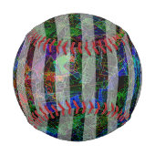 Seltsame Streifen und farbenfrohe Kratzer und Lini Baseball (Vorderseite)