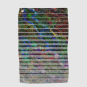 Seltsame Streifen und farbenfrohe Kratzer und Lini Golfhandtuch (Vorderseite)