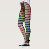 Seltsame Streifen und farbige Kratzer, rötlich Leggings (Links)