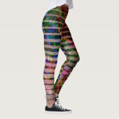 Seltsame Streifen und farbige Kratzer, rötlich Leggings (Rechts)