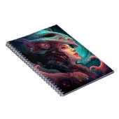 Seltsame Surreal Alien Woman Art Notizblock (Rechte Seite)