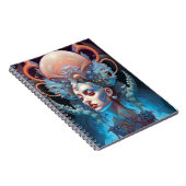 Seltsame Surreal Alien Woman Art Notizblock (Rechte Seite)