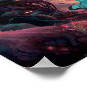 Seltsame Surreal Alien Woman Art Poster (Ecke)