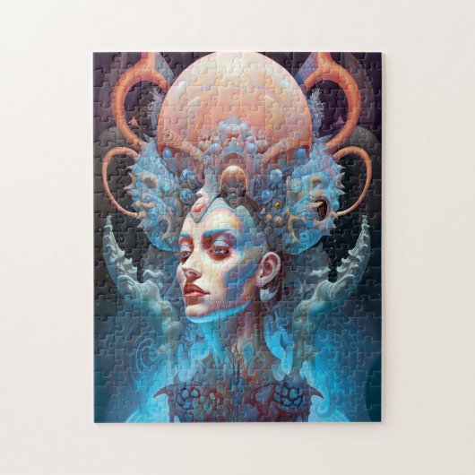 Seltsame Surreal Alien Woman Art Puzzle (Vertikal)