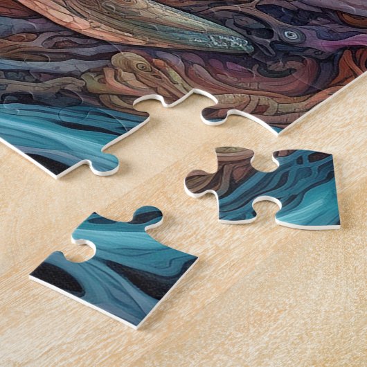 Seltsame Surreal Alien Woman Art Puzzle (Seite)