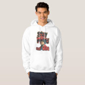 Seltsame surreale Kunst bleibe mit fett Text und P Hoodie (Vorne ganz)