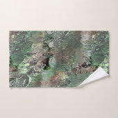 Seltsame Textur in grau mit abstraktem Schädel Badhandtuch Set (Handtuch)