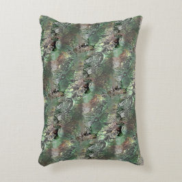 Seltsame Textur in grau mit abstraktem Schädel Dekokissen