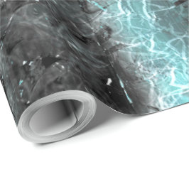 Seltsame Textur mit kleinen Lichtpunkten in blau Geschenkpapier