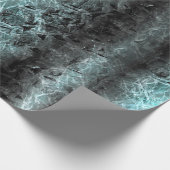 Seltsame Textur mit kleinen Lichtpunkten in blau Geschenkpapier (Ecke)