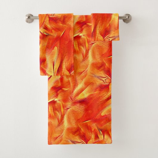 Seltsame Textur sehr satin Ton, viel rötlich golde Badhandtuch Set (Insitu)