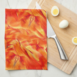 Seltsame Textur sehr satin Ton, viel rötlich golde Geschirrtuch