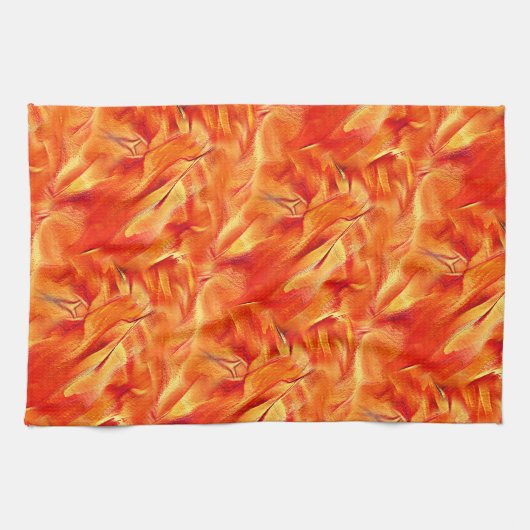 Seltsame Textur sehr satin Ton, viel rötlich golde Geschirrtuch (Horizontal)