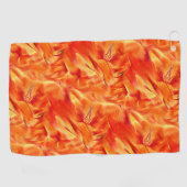 Seltsame Textur sehr satin Ton, viel rötlich golde Golfhandtuch (Horizontal)