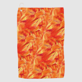 Seltsame Textur sehr satin Ton, viel rötlich golde Golfhandtuch