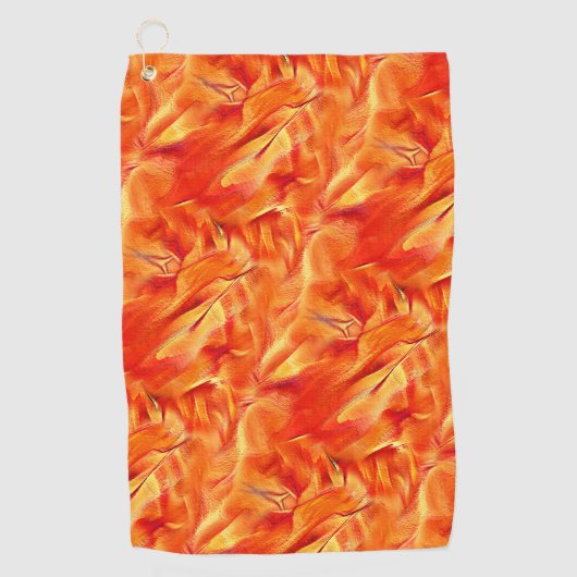 Seltsame Textur sehr satin Ton, viel rötlich golde Golfhandtuch (Vorderseite)