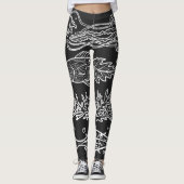 Seltsame Tiefseefische Leggings (Vorderseite)