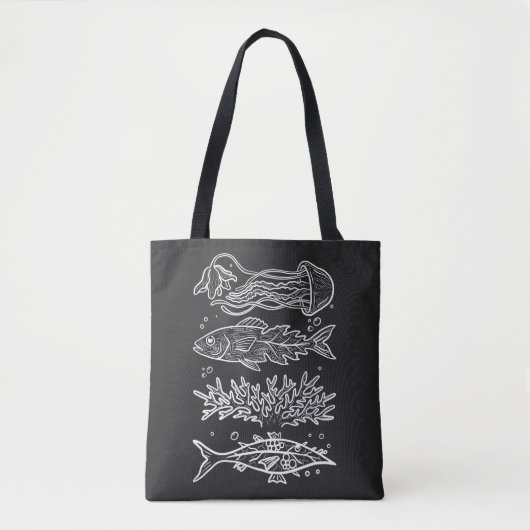 Seltsame Tiefseefische Tasche (Vorderseite)