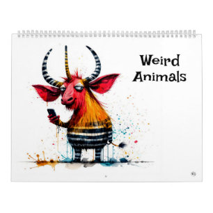 Seltsame-Tiere-Kunstkalender Kalender