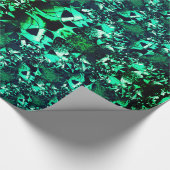 Seltsame und gekrönte Formen mit grünem "hell" Geschenkpapier (Ecke)