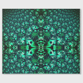 Seltsame und gekrönte Formen mit grünem "hell" Geschenkpapier (Flach)