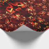 Seltsame und gekrönte Formen mit Korallen "hell" Geschenkpapier (Ecke)