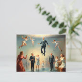 Seltsame Unterwassermenschen Postkarte (Stehend Vorderseite)