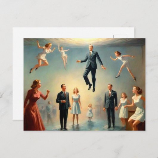 Seltsame Unterwassermenschen Postkarte (Vorne/Hinten)