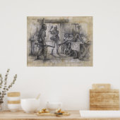 Seltsame Veranstaltungen am Rhein Poster (Küche)