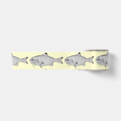 Seltsame Vintage Fische zeichnend Satinband (Vorderseite)