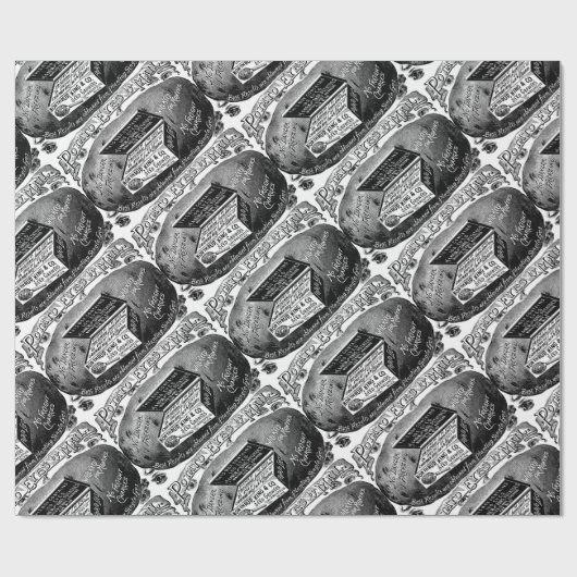 Seltsame Vintage Kartoffelwerbung Geschenkpapier (Flach)