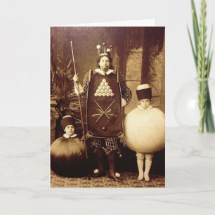Seltsame Vintage-Party Postkarte im viktorianische