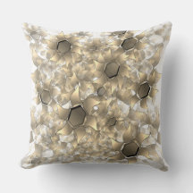 "Seltsame virtuelle Blume, beige Blätter auf Weiß