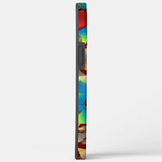 Seltsame virtuelle Blume, bläuliche Blütenblätter Case-Mate iPhone Hülle (Rückseite / Rechts)