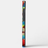 Seltsame virtuelle Blume, bläuliche Blütenblätter  Case-Mate iPhone Hülle (Rückseite / Links)