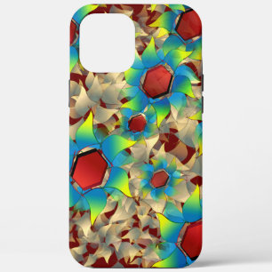 Seltsame virtuelle Blume, bläuliche Blütenblätter Case-Mate iPhone Hülle