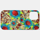 Seltsame virtuelle Blume, bläuliche Blütenblätter  Case-Mate iPhone Hülle (Rückseite (Horizontal))