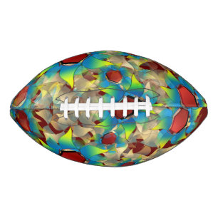 Seltsame virtuelle Blume, bläuliche Blütenblätter  Football