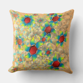 "Seltsame virtuelle Blume, bläuliche Blütenblätter Kissen