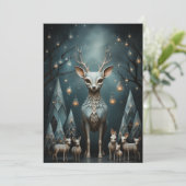 Seltsame Weihnachtskarten - druckbare Weihnachtska Feiertagskarte (Stehend Vorderseite)