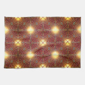 Seltsame Wiederholungslinien, die Lichtkreise erze Geschirrtuch (Horizontal)