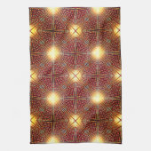 Seltsame Wiederholungslinien, die Lichtkreise erze Geschirrtuch (Vertikal)