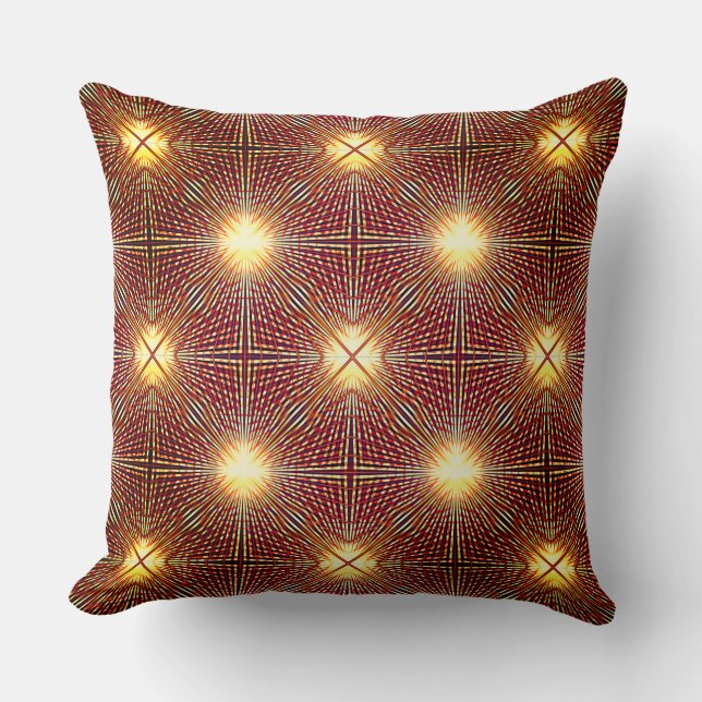 Seltsame Wiederholungslinien, die Lichtkreise erze Kissen (Vorderseite)