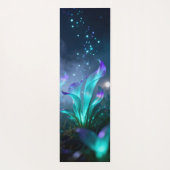 seltsame Wiese glühender Pflanze Yogamatte (Rückseite)